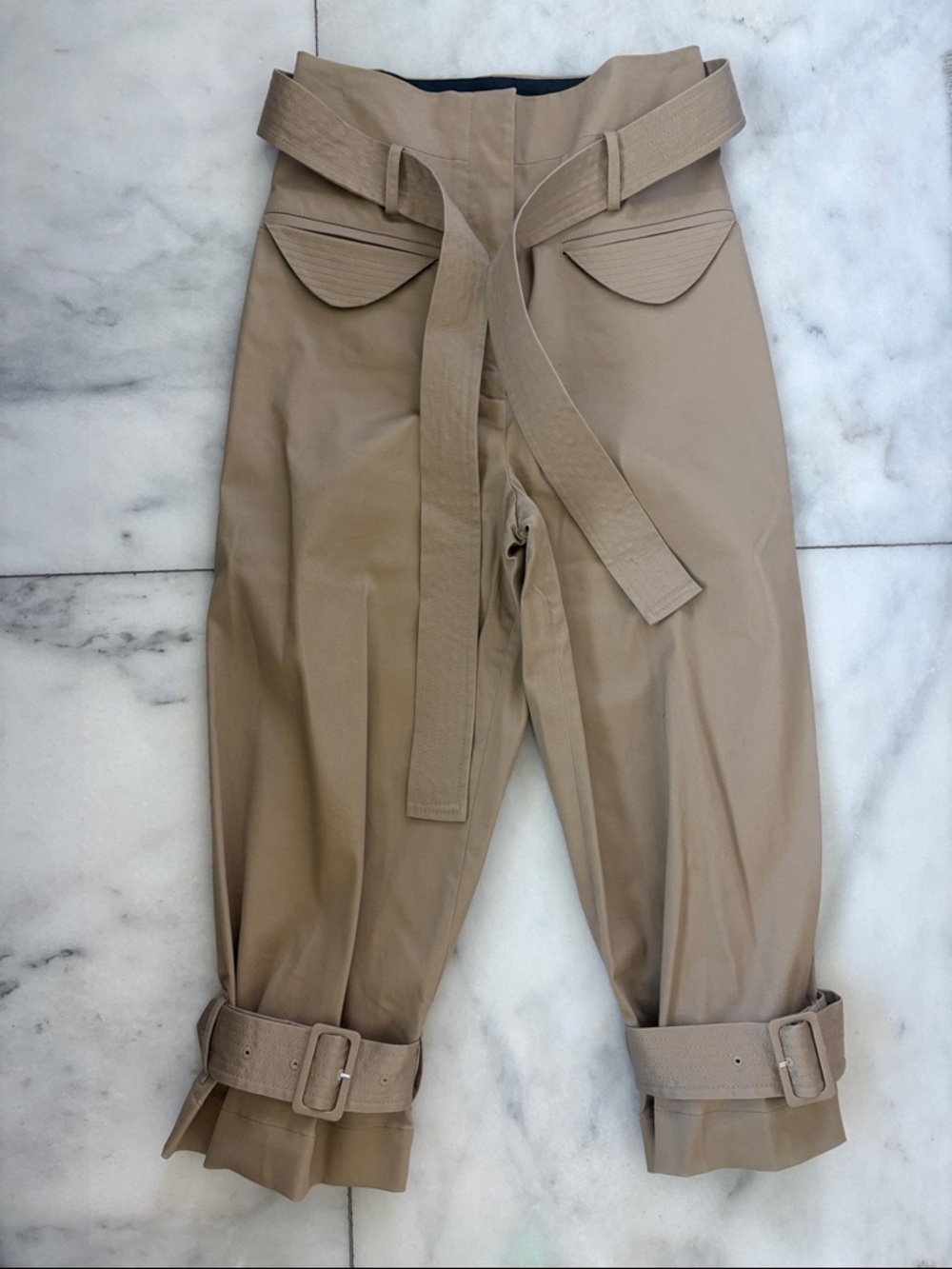 Alexis Tan Belted Utility Capri